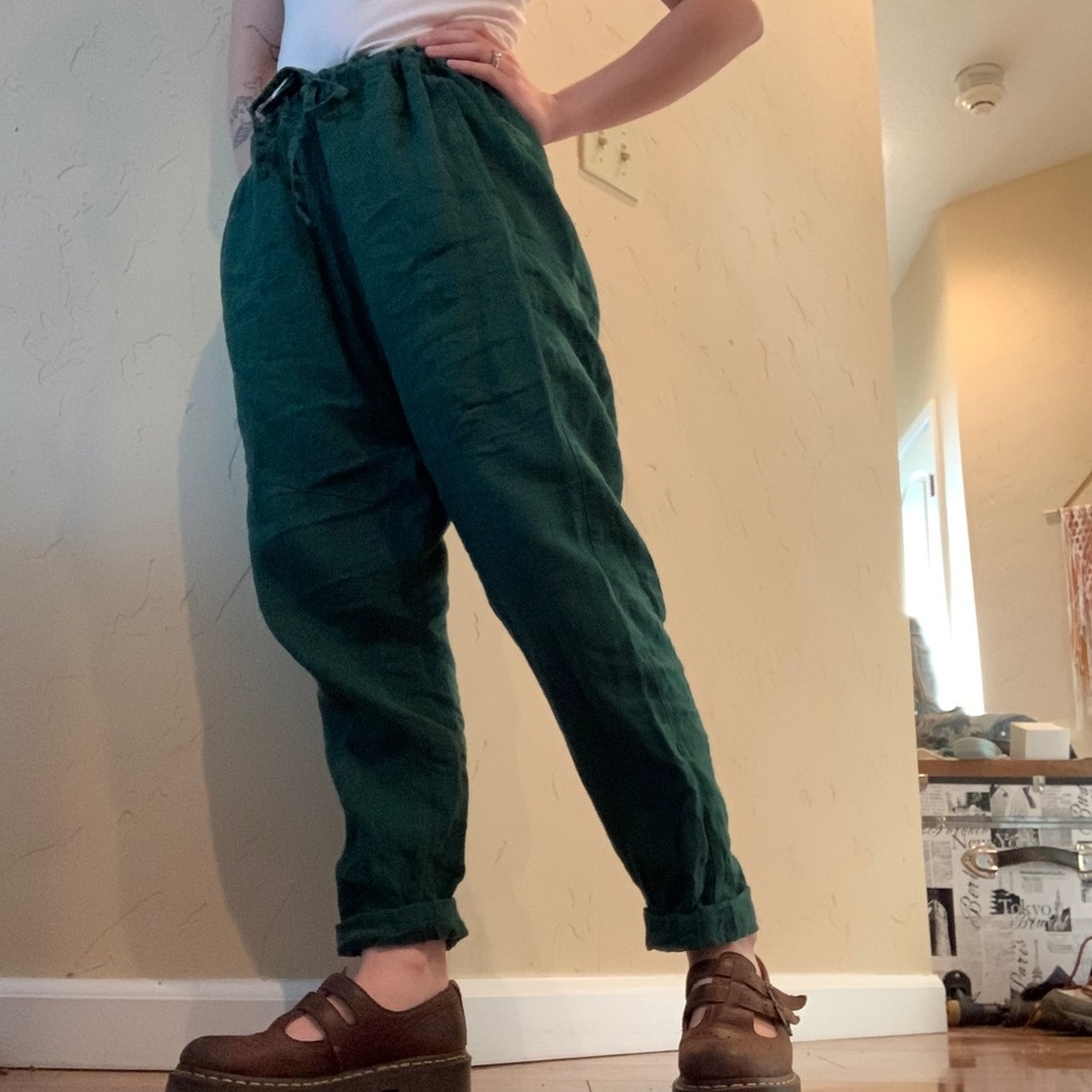 LinenFox Drawstring Pants - Picture 2 of 10